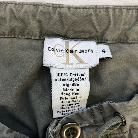 Calvin Klein, Green Utility Pants, Size 4 - Picture 7 of 13